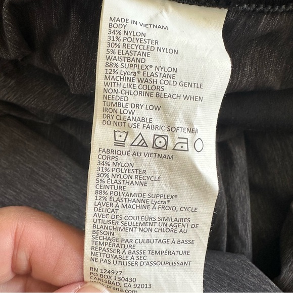 Prana Summit Hiking Pants Women’s XS Short Gray Activewear Pull On Nylon Outdoor - Picture 5 of 11